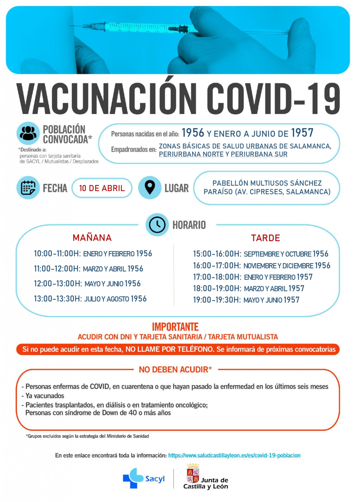 Salamanca   Cartel vacunaciu00f3n 64 65 au00f1os