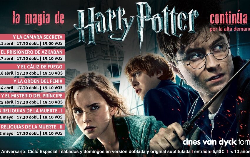  Harry Potter vuelve a las pantallas de los cines Van Dyck Tormes