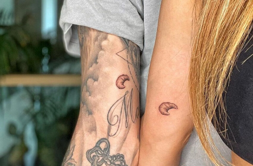  Isco se tatúa junto a su novia un croissant