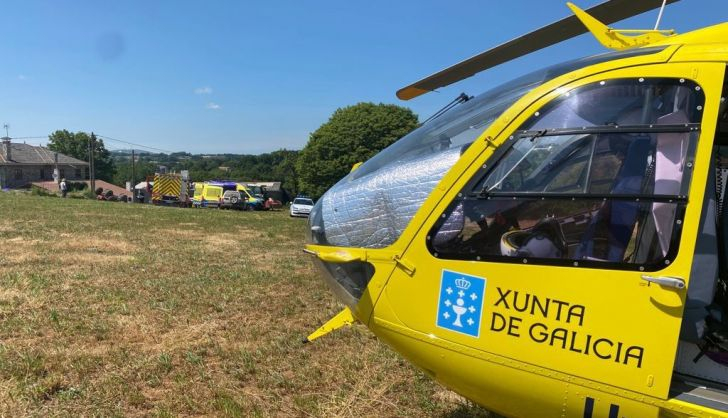  Evacuado en helicóptero un jugador de 14 años tras desmayarse durante un partido en La Coruña