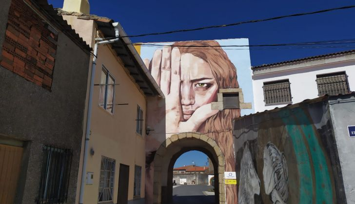  Pereña ya muestra su rotundo rechazo a la violencia de género con un gran mural