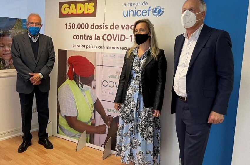  Gadis colabora con Unicef para el envío de 15.000 vacunas contra la Covid-19 a países con menos recursos