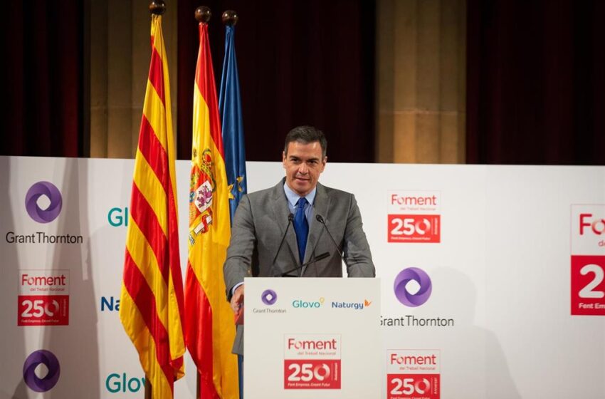  Pedro Sánchez pide en Catalunya abandonar «justificaciones y revanchas y apostar por soluciones»