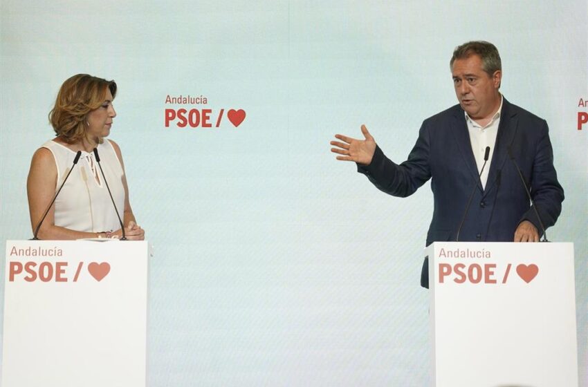  Susana Díaz y Espadas pactan agilizar el relevo de liderazgo del PSOE-A con el 5 de septiembre como fecha límite