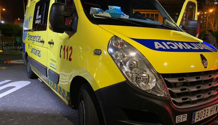  Un joven de 18 años se cae de la moto en Fresnedoso y tiene que ser evacuado en ambulancia con el menisco afectado