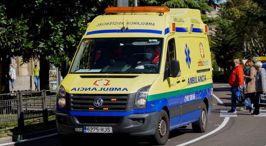  Dos personas resultan heridas, tras caerse de la moto en la que viajaban en Salamanca
