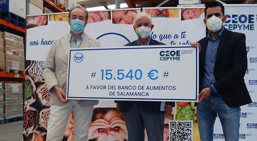  Ceoe Cepyme Salamanca entrega más de 15.000 euros al Banco de Alimentos