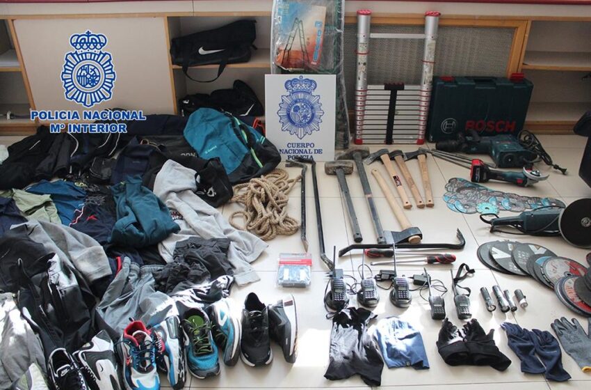  Policía Nacional desarticula una organización itinerante albano-kosovar especializada en robos y afincada en Madrid
