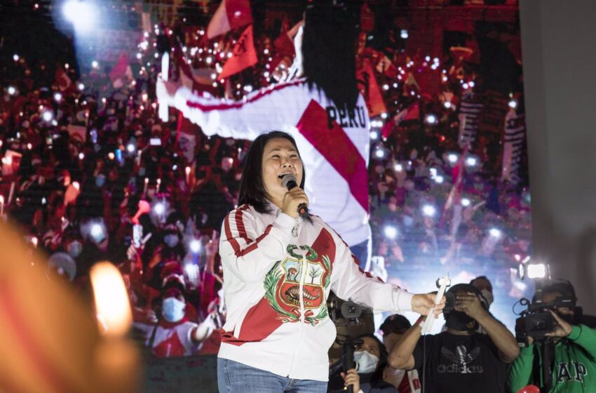  Fujimori acusa a Castillo de «impulsar un Gobierno comunista» en Perú y de tener integrantes «guerrilleros»