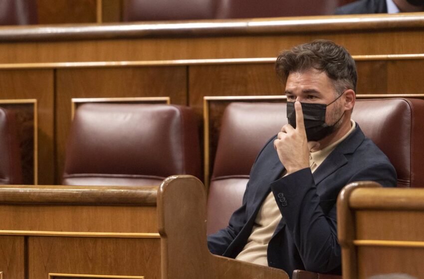  Rufián avisa a Sánchez de que si la mesa catalana fracasa PP y Vox llegarán a La Moncloa
