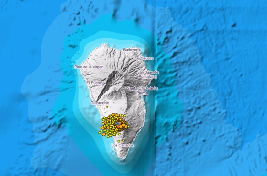  La Palma sigue en ‘semáforo amarillo’: disminuye la sismicidad y la superficie se eleva hasta los 10 centímetros