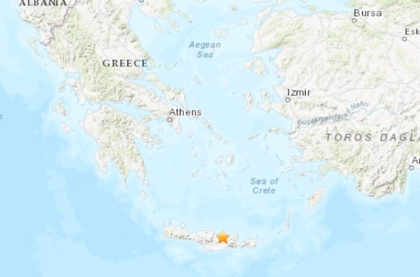 Un terremoto de magnitud 5,8 sacude la isla griega de Creta