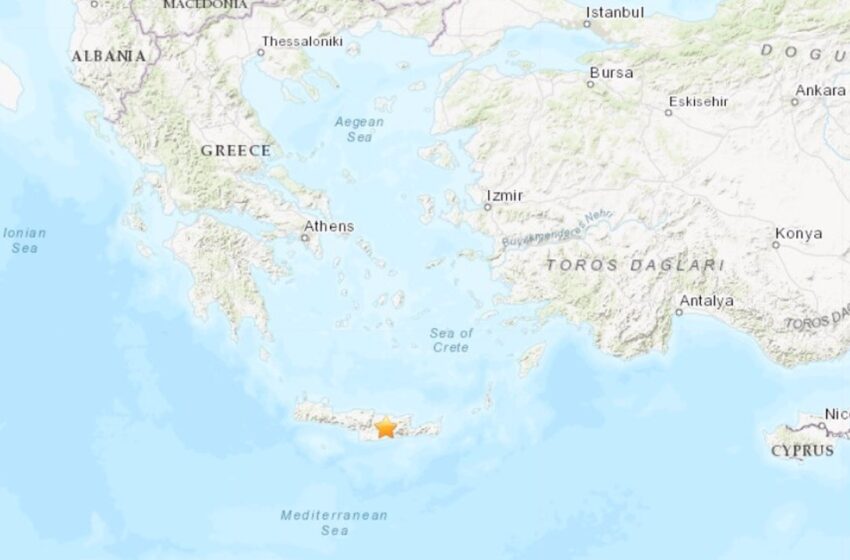  Un nuevo terremoto de magnitud 5,3 sacude la isla griega de Creta