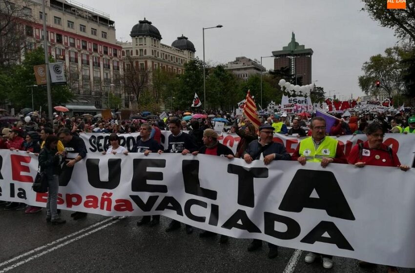  La España Vaciada exige equilibrio territorial con la movilización