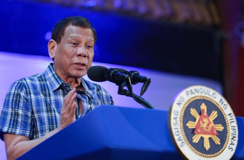  El presidente de Filipinas, Rodrigo Duterte, anuncia su retirada de la política cuando termine su mandato