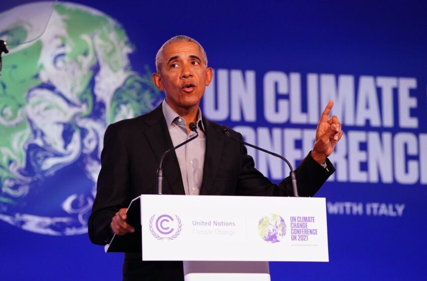 Obama avisa en la COP26 del riesgo del cambio climático en los estados insulares: «Son canarios en una mina de carbón»