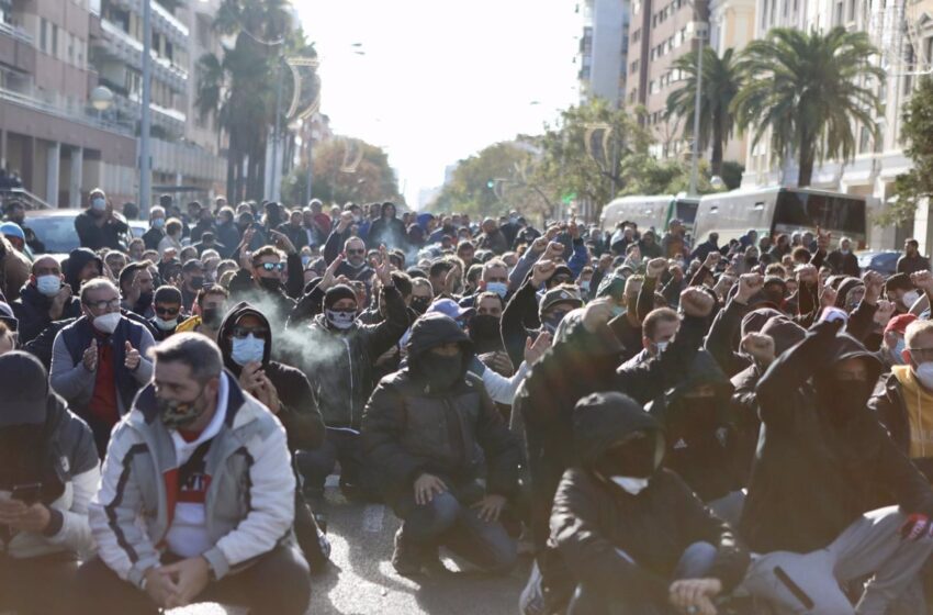  La huelga del metal de Cádiz encara su cuarta jornada tras acabar sin acuerdo de madrugada el segundo intento negociador
