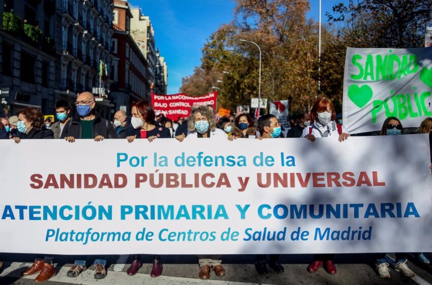  Más de un centenar de organizaciones se movilizan en España por la Atención Primaria o «la sanidad pública se hundirá»