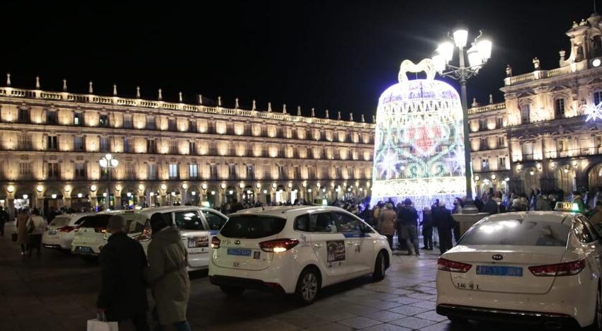  Los mayores de las residencias de Salamanca disfrutarán de las luces de navidad gracias a la iniciativa ‘Taxiluz’