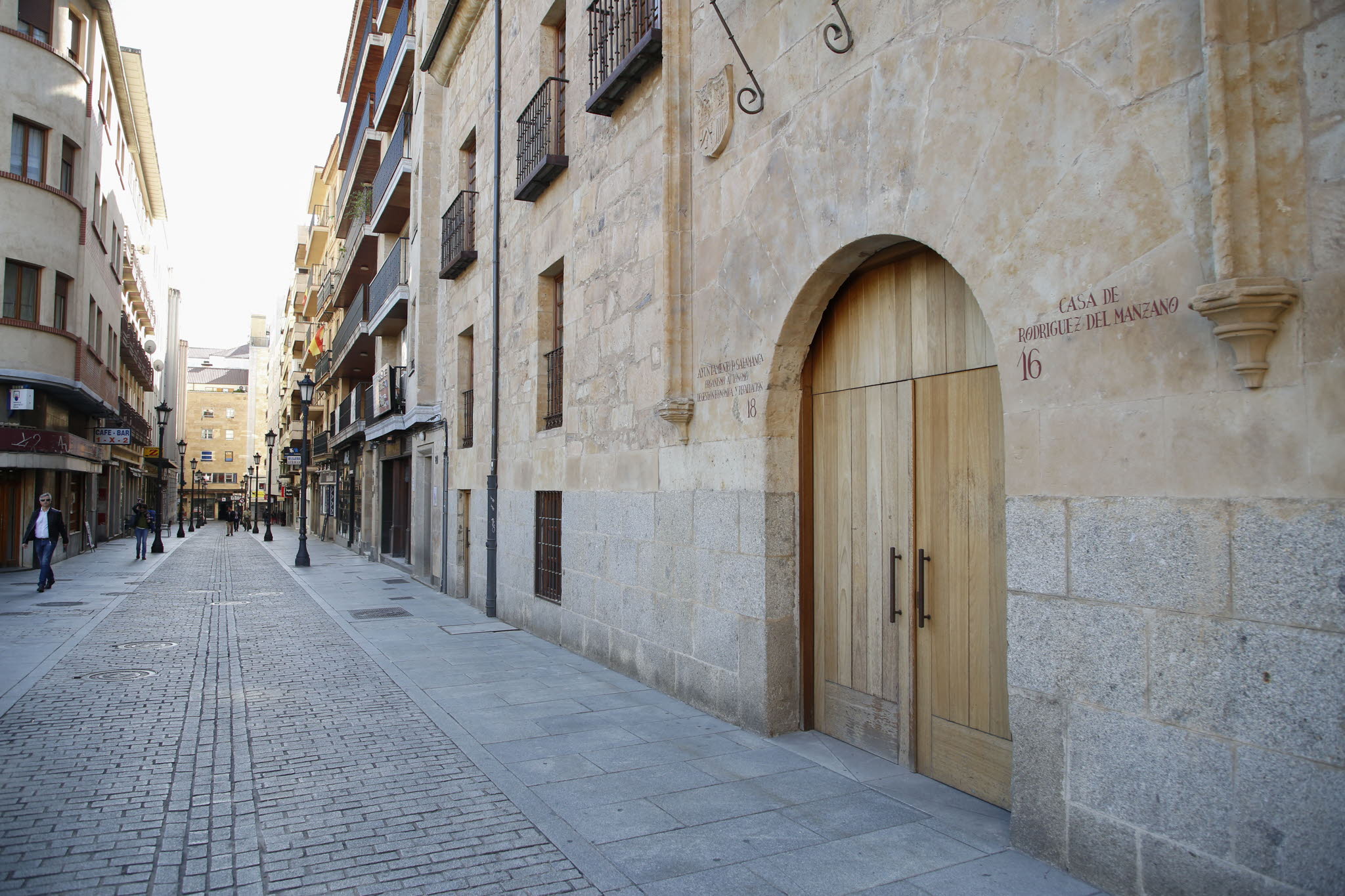 Vista exterior de la sede del Organismo Autónomo de Gestión Económica y Recaudacion (Oager) en la calle Espoz y Mina de Salamanca. 