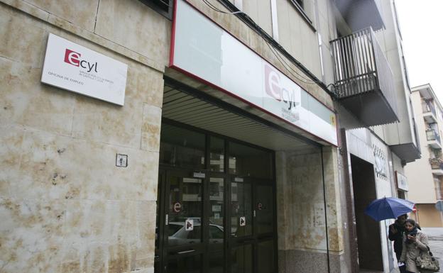 Una oficina del Servicio Público de Empleo de la Junta de Castilla y León en Salamanca. 