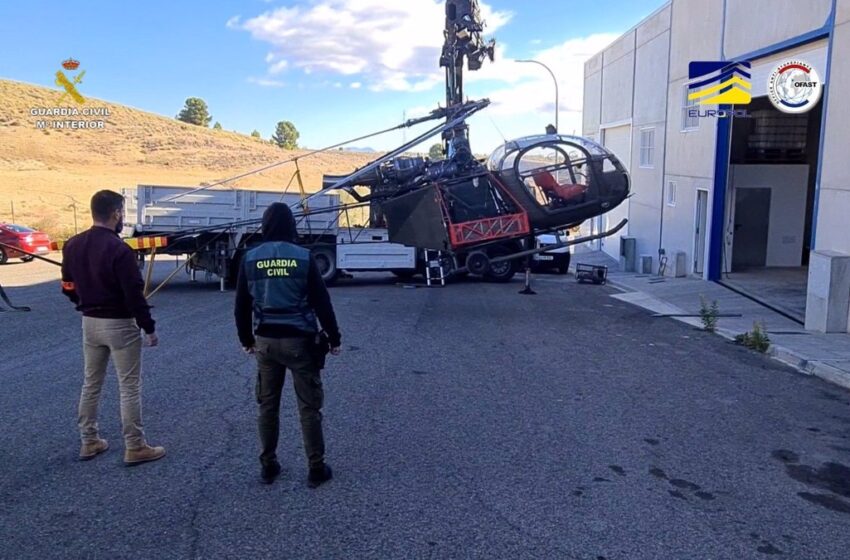  Desarticulan una red que introducía droga en España en helicópteros y luego la transportaba por carretera a Francia