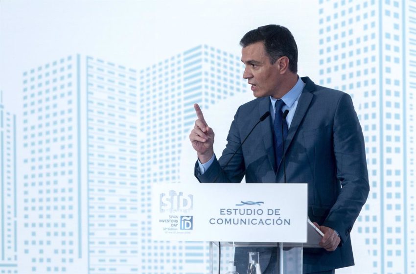  Sánchez afirma que el crecimiento del PIB en 2021 está en tasas interanuales «superiores al 5%»
