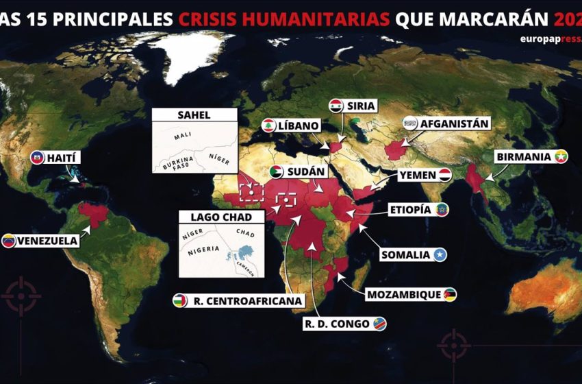  Las 15 principales crisis humanitarias que marcarán 2022