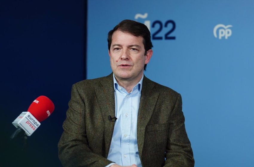  Mañueco cree de que la «actitud agresiva y de desprecio» de Sánchez pasará factura al PSOE