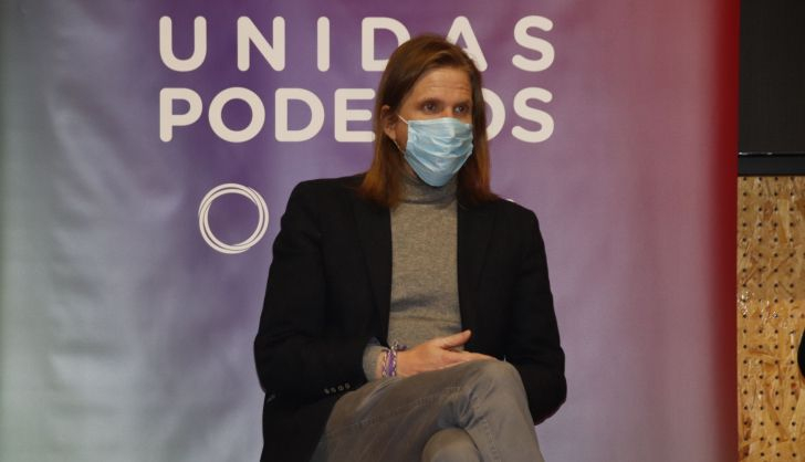  Pablo Fernández confía durante su visita a Salamanca en que Unidas Podemos sea «un actor decisivo que permita el cambio de gobierno»