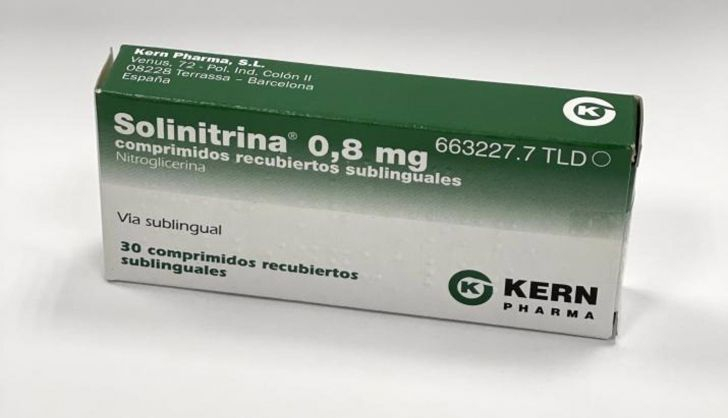  Sanidad retira un lote del fármaco ‘Solinitrina’, utilizado en anginas de pecho