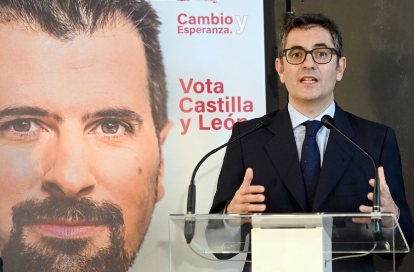  Bolaños dice que el Gobierno tiene “los deberes hechos” con Castilla y León