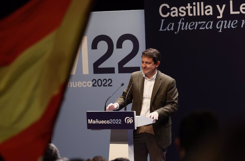  Mañueco apela al voto útil al PP para que la fragmentación no le dé el Gobierno al PSOE en CyL