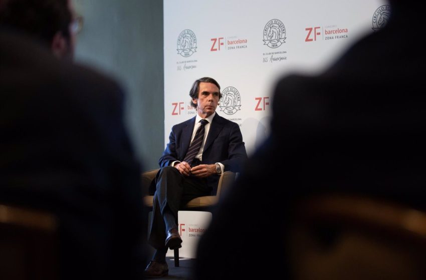  José María Aznar defiende que el PP forme «el gobierno más razonable» que considere en Castilla y León