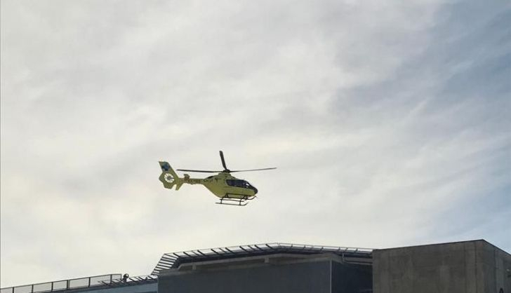  Evacuado en helicóptero un varón de 40 años tras cortarse la cara con una motosierra en Garcibuey cuando realizaba trabajos forestales