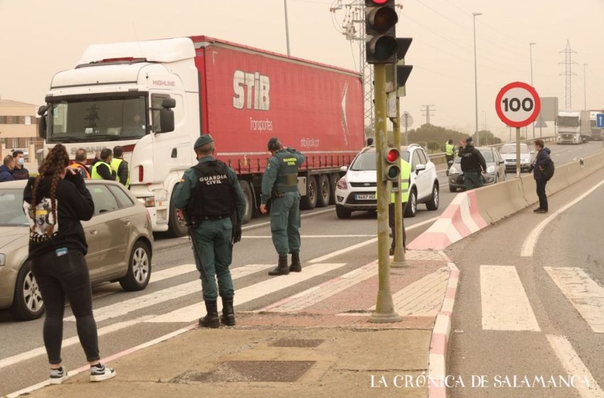  Policía y Guardia Civil ya han escoltado a 1.500 camiones en CyL