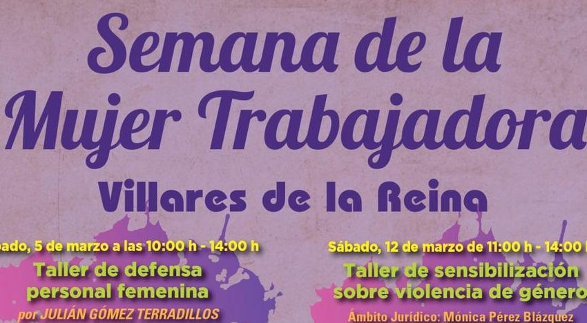  Villares de la Reina llevará a cabo siete actividades para celebrar la Semana de la Mujer Trabajadora