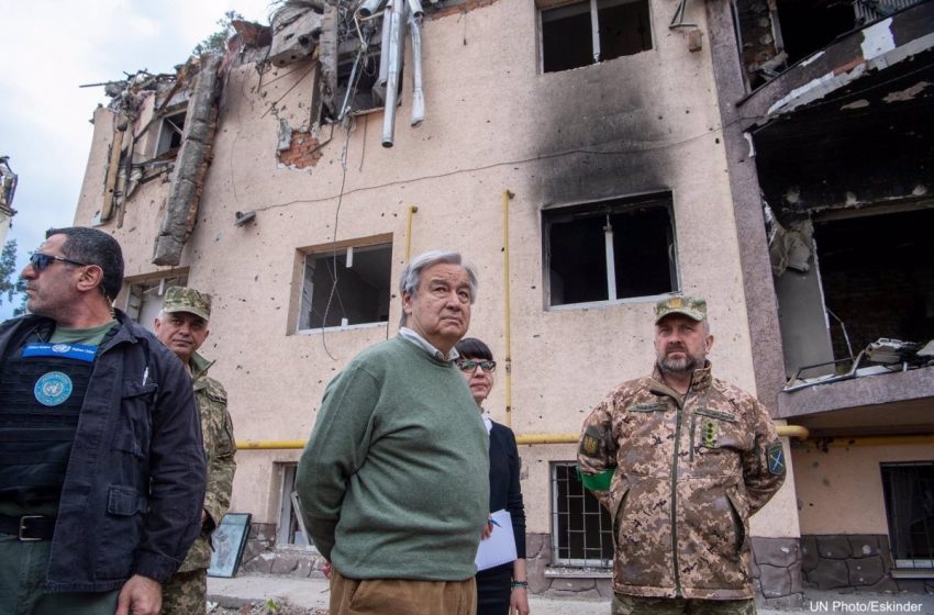  Guterres promete que la ONU «redoblará sus esfuerzos» para salvar vidas en Ucrania tras visitar Kiev