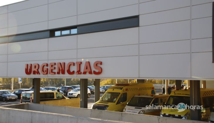  Trasladado al Hospital un motorista de 25 años tras un accidente en Castellanos de Villiquera