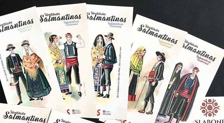 La Diputación distribuye 10.000 marcapáginas con trajes populares charros con motivo del Día del Libro