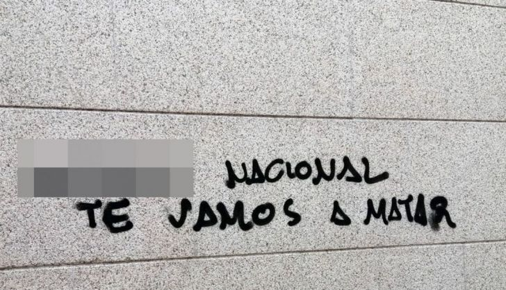  Aparecen pintadas con amenazas de muerte a policías nacionales en el casco antiguo de Zamora