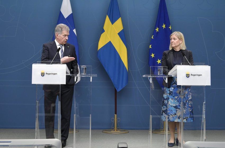  Suecia y Finlandia presentarán este miércoles ante la OTAN sus solicitudes de ingreso