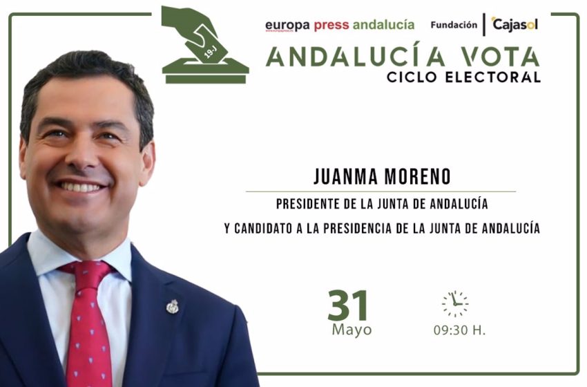  Moreno participa este martes en el ciclo de encuentros de Europa Press con candidatos a presidir de la Junta el 19J