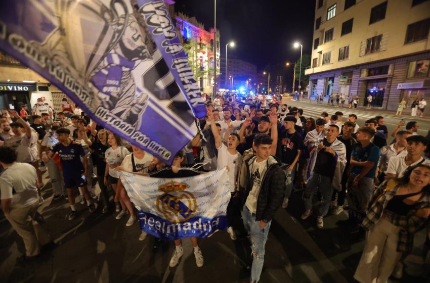  Vídeo. Los salmantinos toman la Gran Vía por el triunfo del Real Madrid