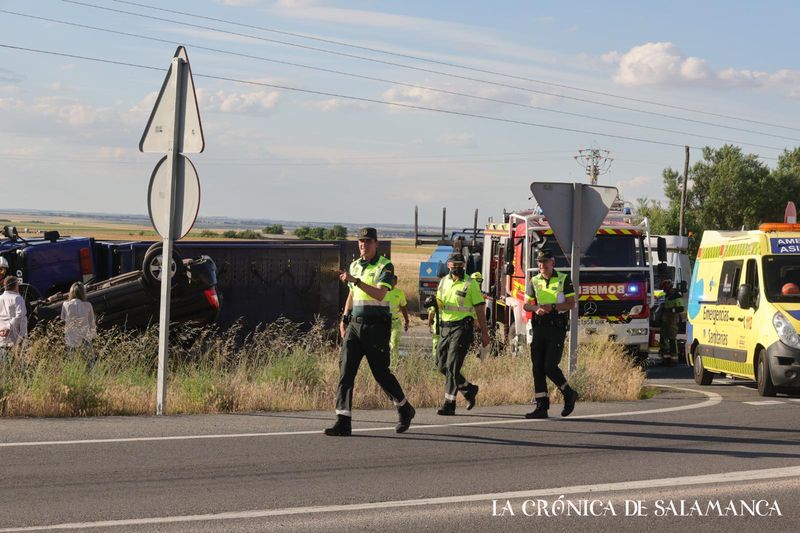  Fotos del accidente de la grúa en Castellanos
