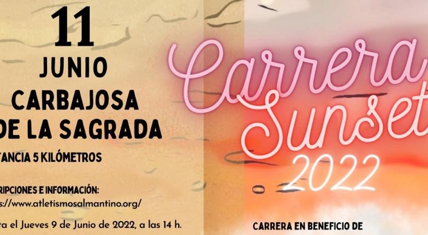  Carbajosa de la Sagrada acogerá el próximo 11 de junio la Carrera Sunset 2022