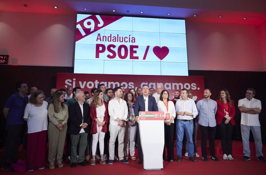  El PSOE-A logra el 19J su peor resultado histórico en unas andaluzas lejos del millón de votos de Susana Díaz en 2018