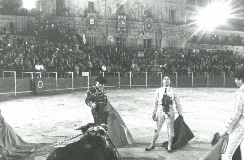 Así fue la última corrida de toros celebrada en la Plaza Mayor de Salamanca