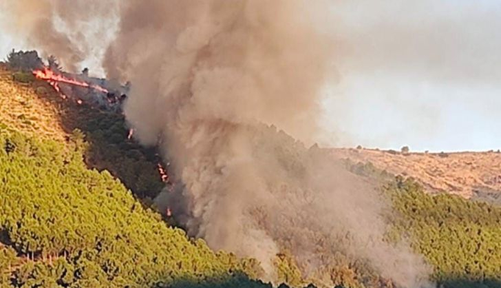  Alarma en Sequeros y Villanueva del Conde por un incendio forestal próximo a las localidades