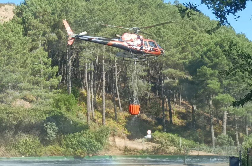  VÍDEO. Los helicópteros en el incendio de la Sierra de Francia